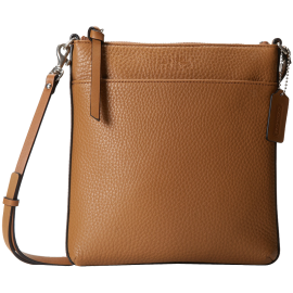 COACH Bleecker Pebbled Leather North-South Swingpack